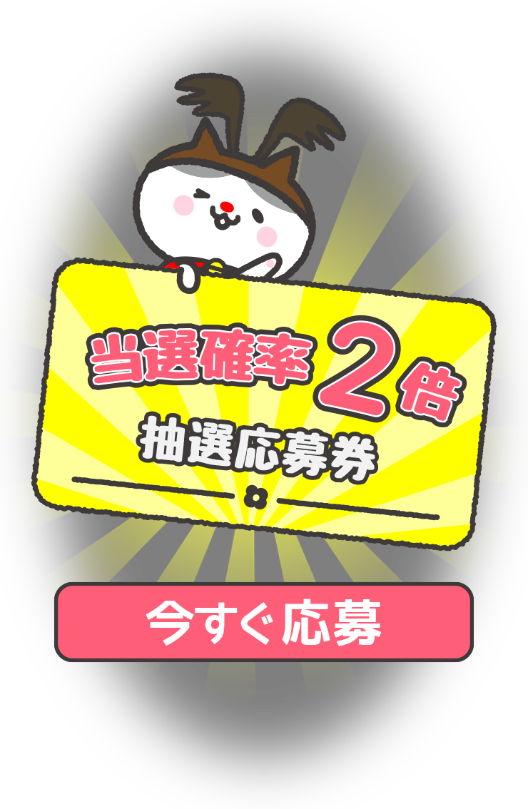 当選確率２倍抽選応募券